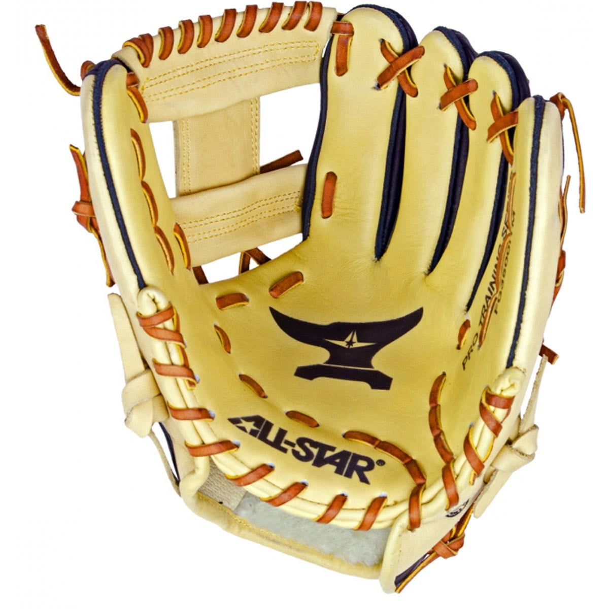 All Star The Anvil 11.5" Infield Baseball Training Glove Black/Tan 11.5