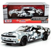 All Star Toys Exclusive 2018 Dodge Challenger SRT Hellcat Widebody Camouflage 1/24 Diecast Model Motormax 79350 Camo V.2 103