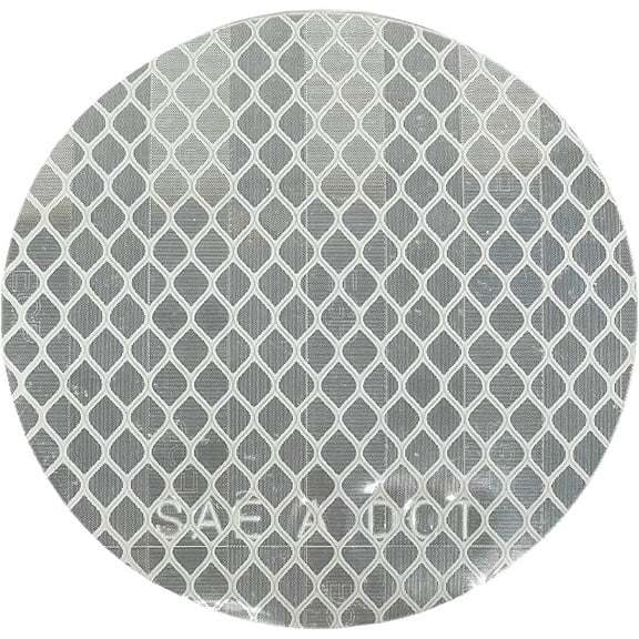All Star Truck Parts DOT-SAE Reflective 3" Round Prism Reflectors 24x White