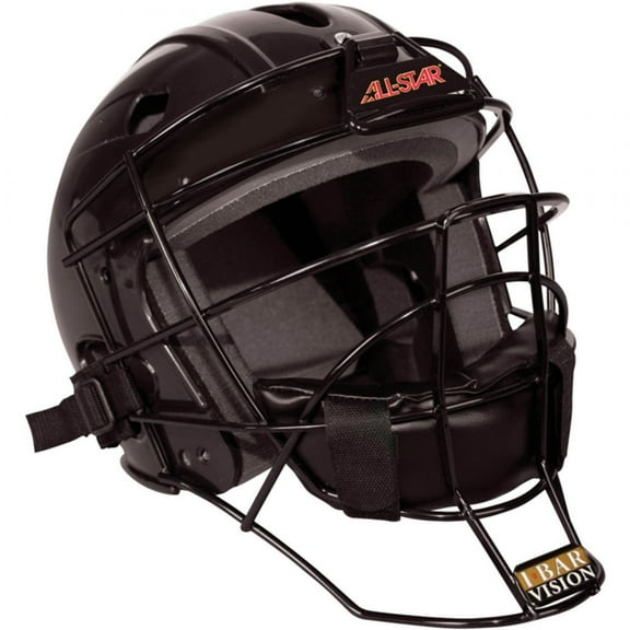 All Star Youth League Series Catchers Helmet Black 6 1/8 - 7 1/4