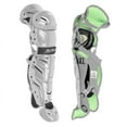 thumbnail image 1 of All Star Youth S7 Axis Baseball Catchers Leg Guards (9-12) Silver, 1 of 2