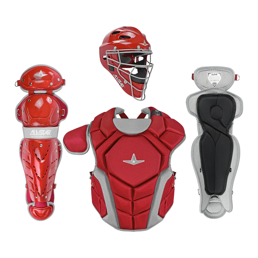 Casque De Catcher All Star Youth Pour Baseball Et Softball – Bleu Marine, Protection Intégrale