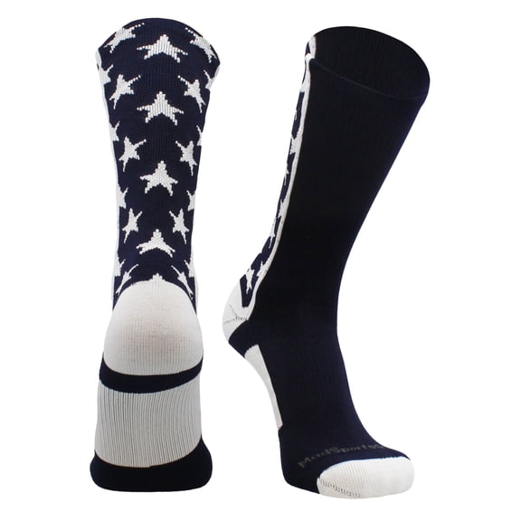 All Stars Crew Socks (Navy/White, Small)