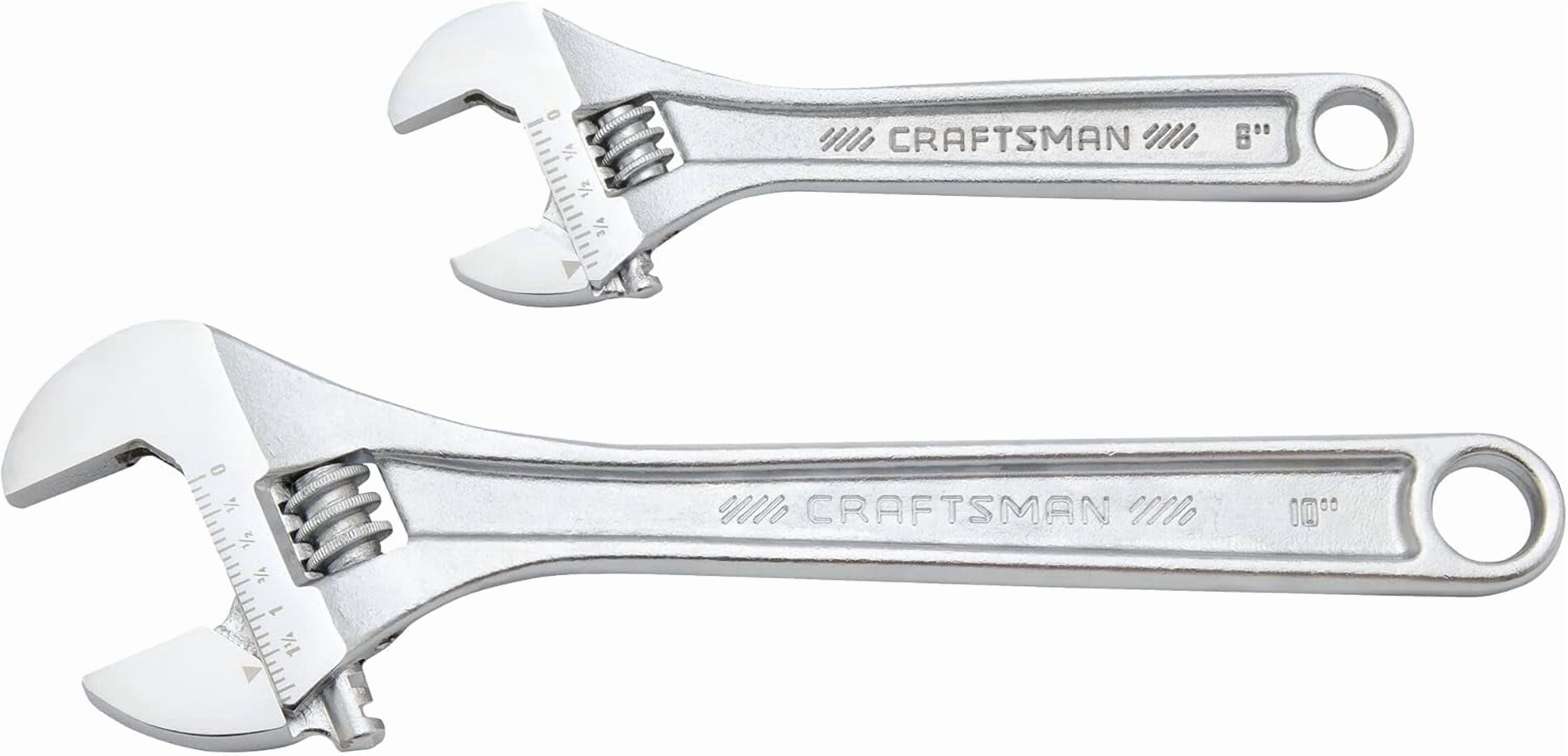 All Steel Adjustable Wrench Set, 2 Piece (CMMT12006)