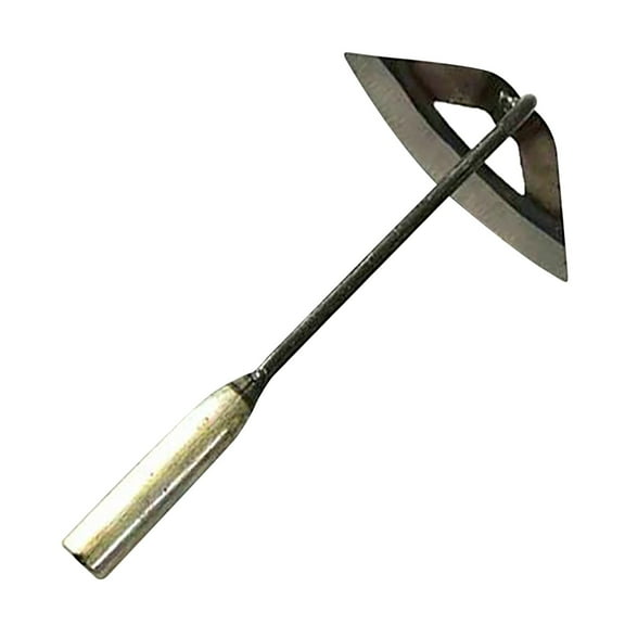 All-Steel Hardened Hollow Hoe - Durable Edge Tool, for Gardening, Handmade, 18 x 36CM
