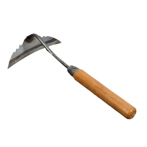 All-Steel Hardened Hollow Hoe - Multifunctional Weeding Tool for Garden, Farm & Landscaping