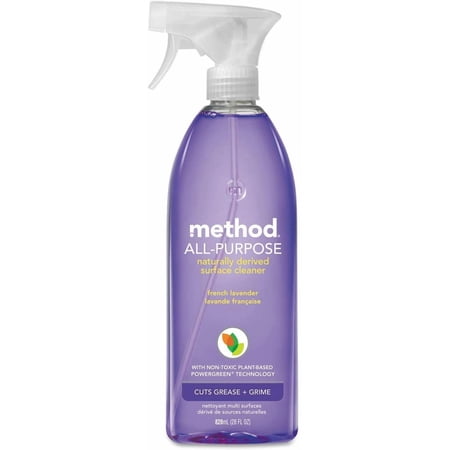 Method All Surface Cleaner French Lavender - Floral Scent - 8 Carton, 28 Oz Bottles — Household & Commercial Use, Effective Formula