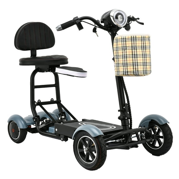 All Surfaces Mobility Scooter with Durable Aluminum Wheels , Smooth Ride with 3 Gear Shifts - Matte Sky Blue