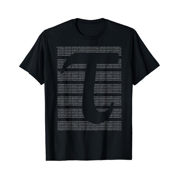 All Tau Number on one Shirt with Tau 2Pi Symbol T-Shirt, Unisex T-Shirt