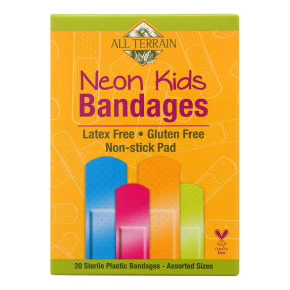 All Terrain Bandages - Neon Kids - Assorted - 20 Count