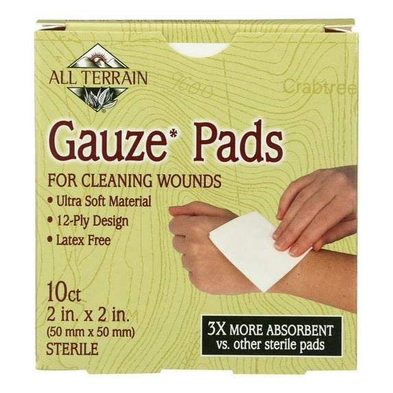 All Terrain Cleaning Wounds Ultra Soft Gauze Sterile Pads, 10 ct, 3-Pack