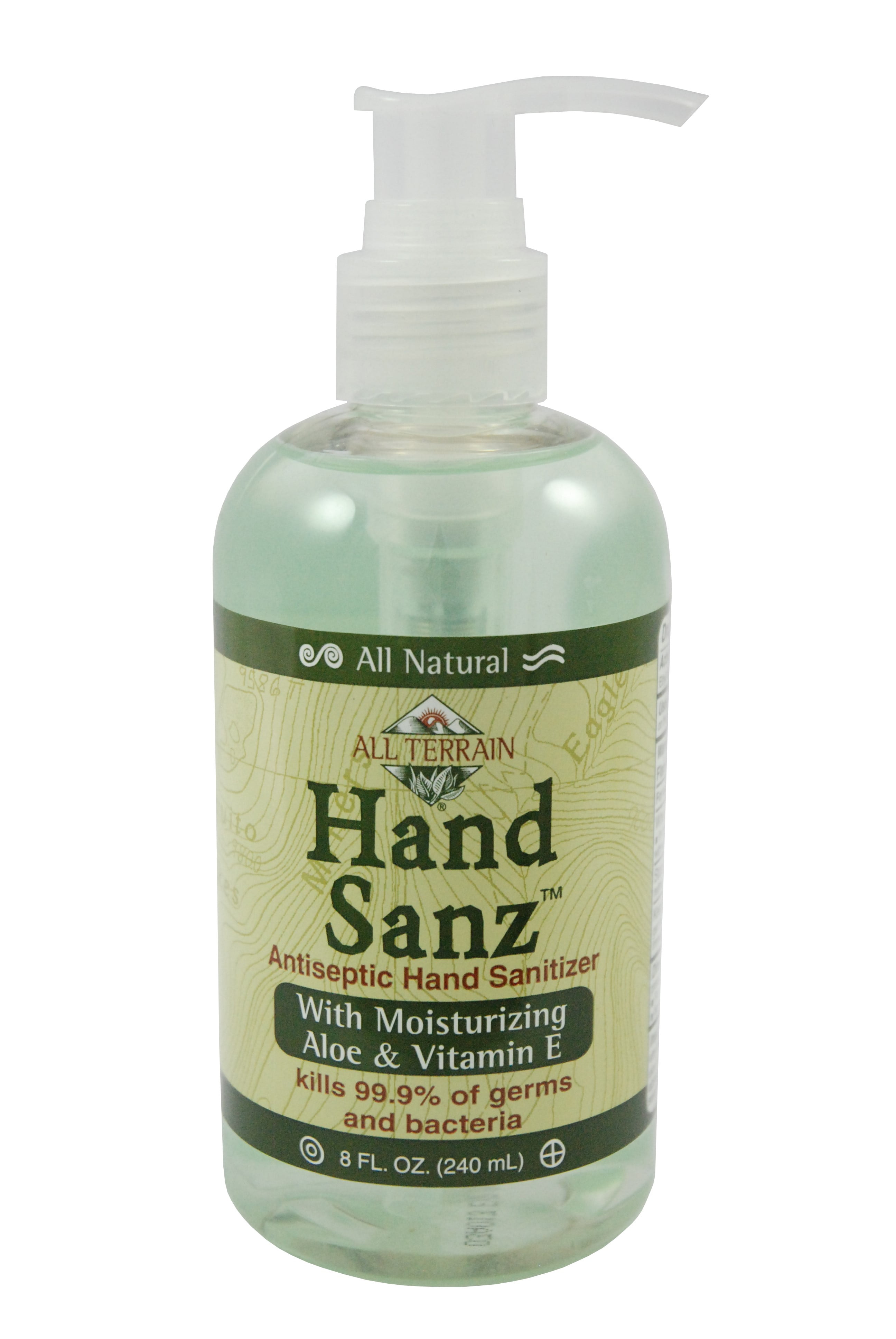 All Terrain Hand Sanitizer with Aloe & Vitamin E, 8 Oz