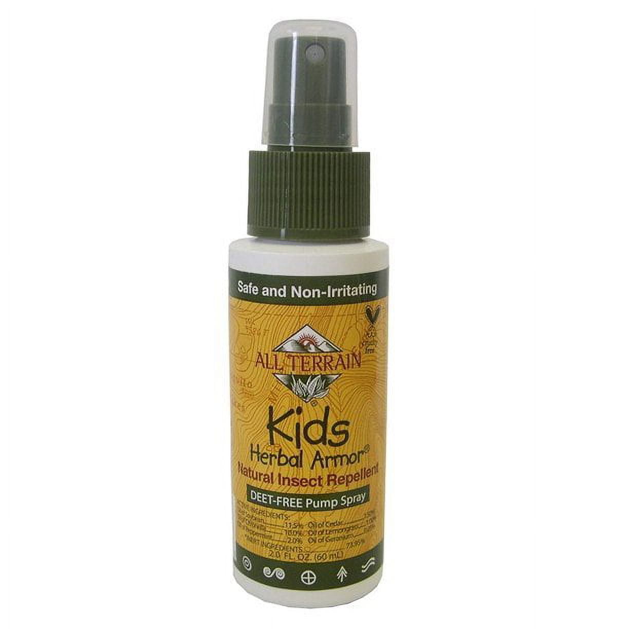 All Terrain Kids Herbal Armor, Natural Insect Repellent Deet Free Pump Spray 2 oz