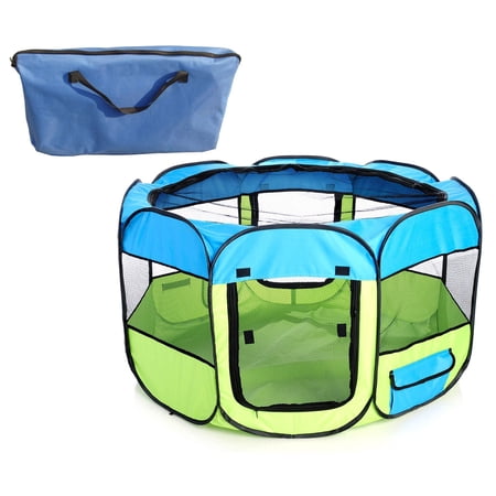 All-Terrain' Lightweight Easy Folding Wire-Framed Collapsible Travel Pet Playpen