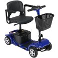 thumbnail image 1 of All-Terrain Mobility Scooter with USB Charge,300lbs Foldable Powered Wheelchair for Adult,Compact Heavy Duty Mobile for Travel,Removable Battery,Blue, 1 of 17