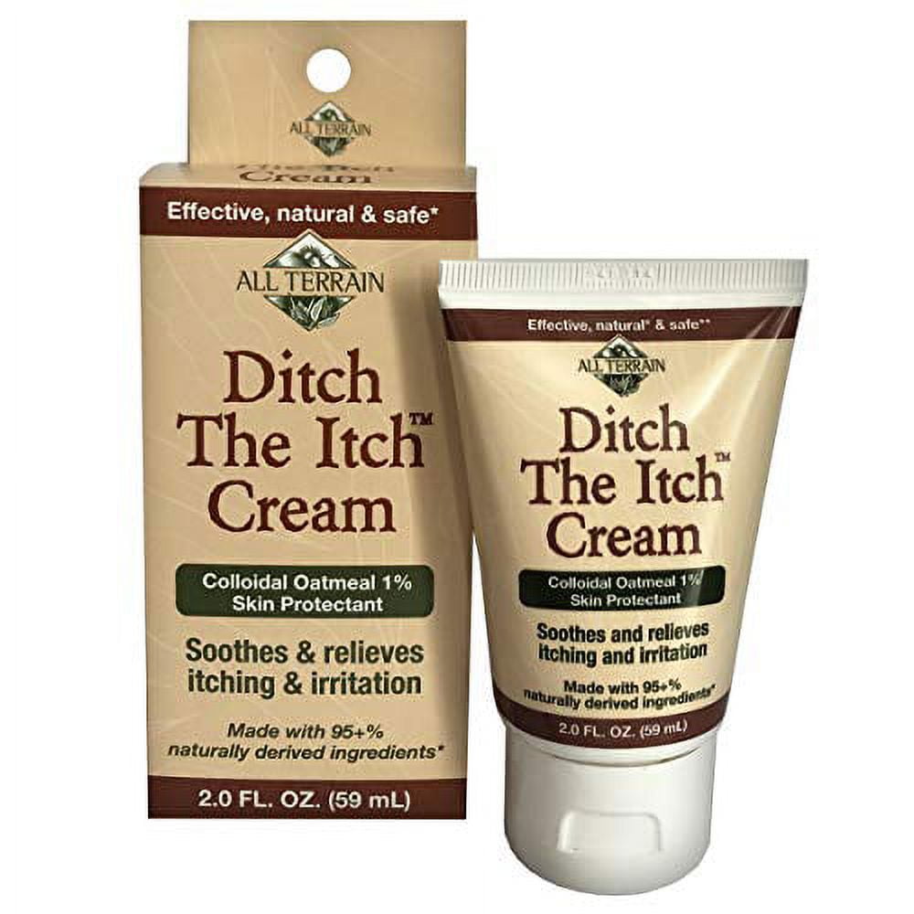 All Terrain Natural Ditch the Itch Cream 2oz, With Colloidal Oatmeal