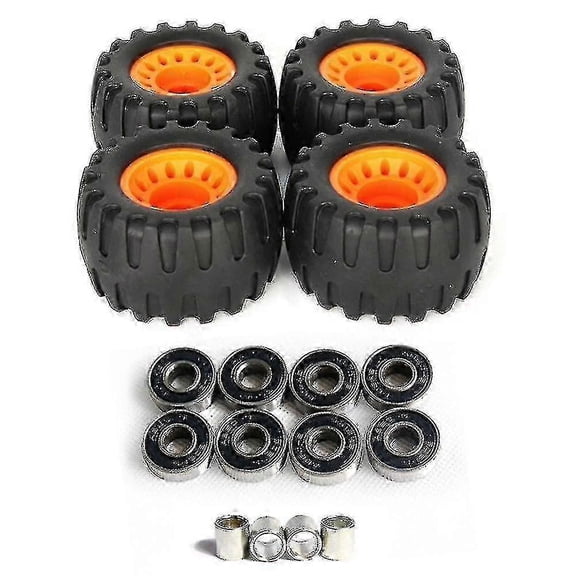 All Terrain Off Road Skateboard Longboard Wheels Road Damping Wheel Dance Board Round (set Of 4 Con