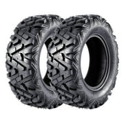All-Terrain RC Car Tires Set of 2   Tubeless Off-Road & Mud Trail Replacement Wheels, QD518 Series   23x7-10, Durable 4PR for Remote Control Vehicles