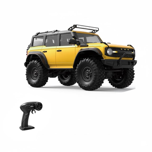 All-Terrain RC Rock Crawler Car, 1/16 Scale 2.4G Full-Proportional 4WD RC Climbing Car with LED Lights, Long Playtime, Collectible Gift for Adults (RTR Version)
