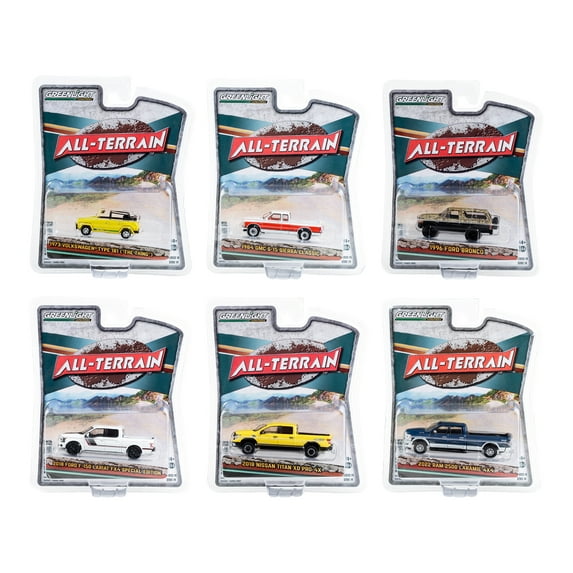 "All Terrain" Series 14, Set of 6 pieces 1/64 Diecast Model Cars by Greenlight