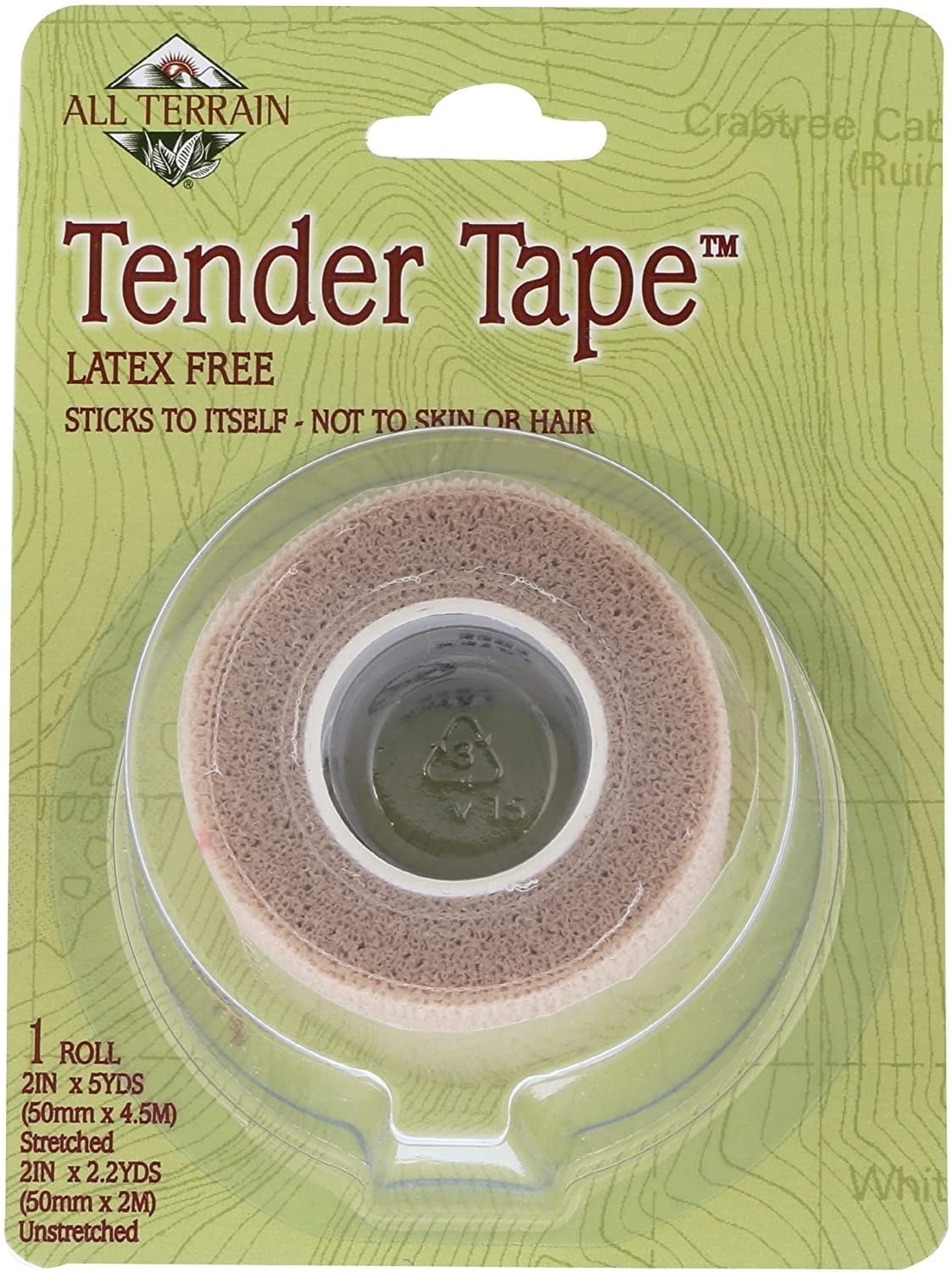 【送料無料/即納】 yds 5 x inches 2 Tape Tender Terrain All Latex Rolls 1 Free 救急・応急用具