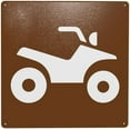 thumbnail image 1 of All-Terrain Trail Graphic Only Warning Sign, Rules Security Metal Signs for Outdoor Indoor Road Yard Garage Home Busines Street Wall Caution Decor 8 x 12 Inch, 1 of 4