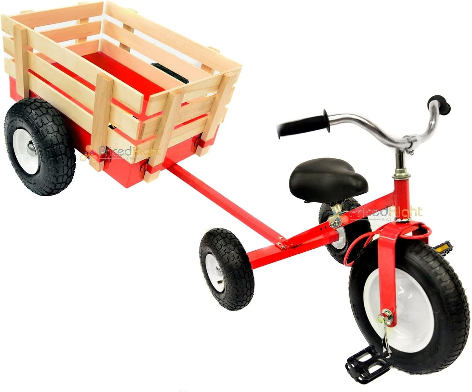 All Terrain Tricycle with Wagon (Red), CART042R