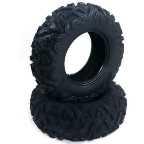 All-Terrain Tubeless Off-Road Tires for RC Cars Set of 2, High-Performance Mud & Trail Wheels, Durable Replacement for Electric Toys Multiple Sizes: 18x9.50-8, 22x10-10, 26x11-14