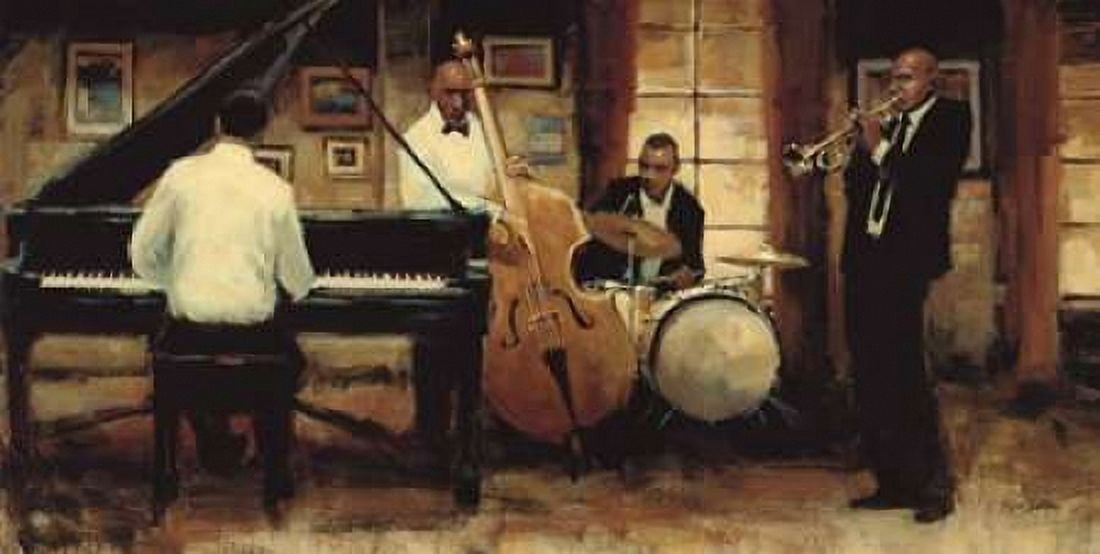 All That Jazz Canvas Art - Myles Sullivan (10 x 20)