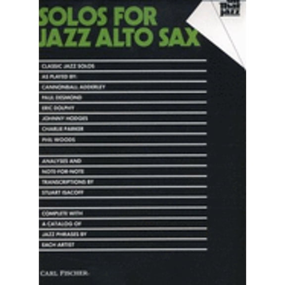 Pre-Owned Solos for Jazz Alto Sax (Paperback) 9780825803826