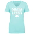 thumbnail image 1 of All The Jingle Ladies Womens V-Neck T-Shirt, 1 of 3