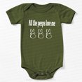 thumbnail image 1 of All The Peeps Love Me Easter Bodysuit For Baby Cute Baby Onesie, BABY BODYSUIT LAT 4424, 1 of 3