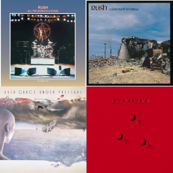 All The World's A Stage (180G) & Farewell To Kings (180G) & Grace Under Pressure (180G) & Hold Your Fire (180G) [LP Vinyl Bundle]