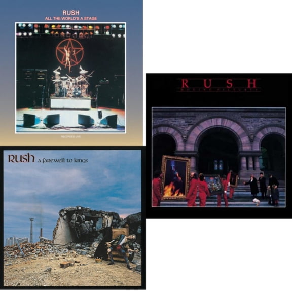 All The World's A Stage (180G) & Farewell To Kings (180G) & Moving Pictures (180G LP Vinyl/Dl Card)