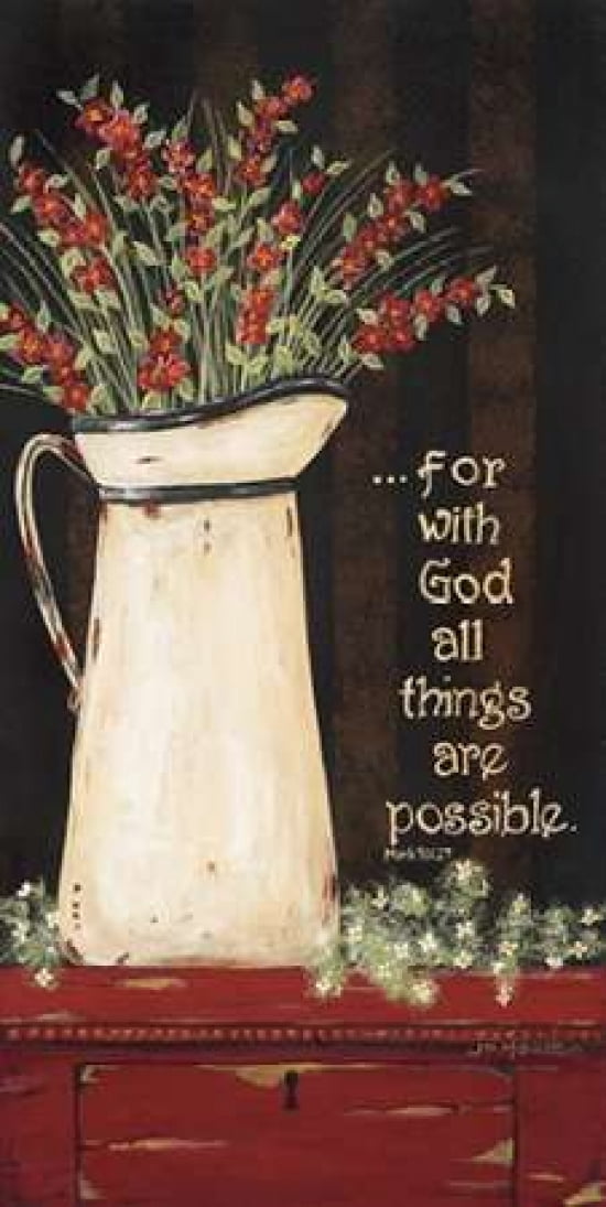 All Things Are Possible Canvas Art - Jo Moulton (24 x 48)