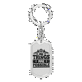 thumbnail image 1 of All Things Are Possible Stainless Steel or 18k Gold Premium Swivel Dog Tag Keychain, 1 of 10