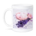 thumbnail image 1 of 3drose, All Things Beautiful - Lavender and Roses with Pink Cookies, 11oz Mug, 1 of 6