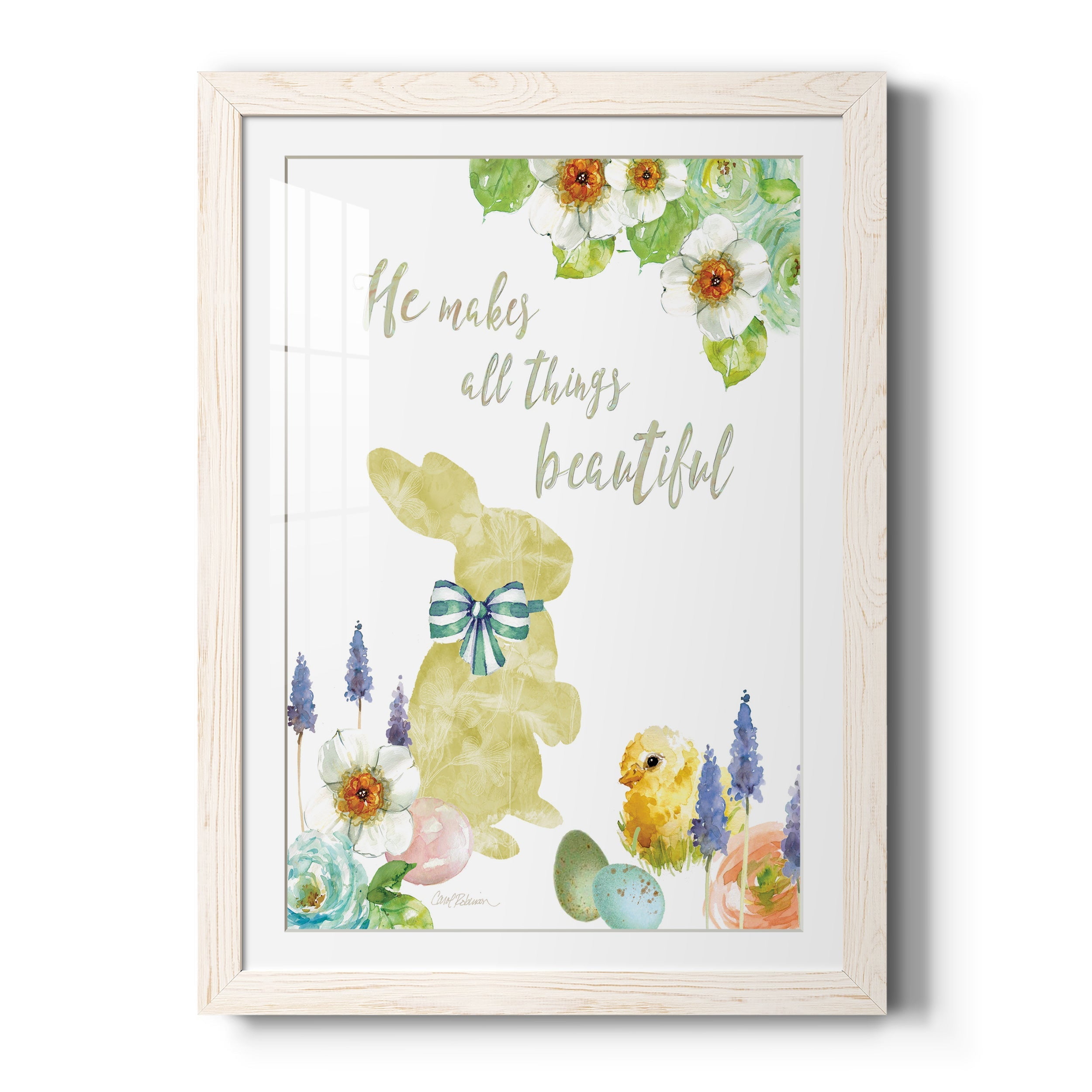 All Things Bunny - Premium Framed Print - Distressed Barnwood Frame - Ready to Hang