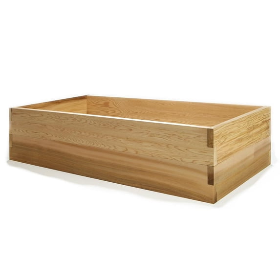 All Things Cedar RG48-2 4-Ft Raised Garden Bed | Expandable Planter Box - 46L x 22W x 10.5H