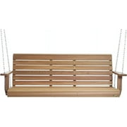 All Things Cedar 6-ft Porch Swing with Comfort Swing Springs