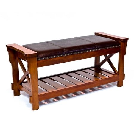 All Things Cedar Storage Bench, Black