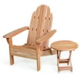 thumbnail image 1 of All Things Cedar FA20-Set Folding Adirondack Chair/ Table Set, 1 of 2