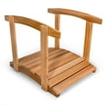 thumbnail image 1 of All Things Cedar FB36-R 3-ft Cedar Wood Garden Bridge | Side Rails - 36L x 29W x 7H, 1 of 5