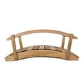 thumbnail image 1 of All Things Cedar FB48-R 4-ft Cedar Wooden Bridge with Side Rails - 46.5L x 36W x 33H, 1 of 6