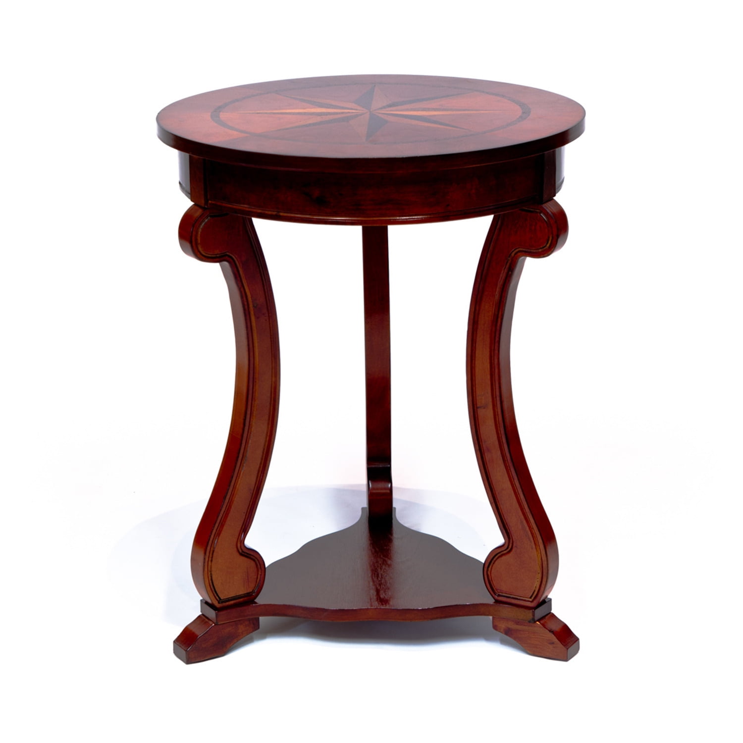 Classic Elegance Cherry Birch Round Pub Table with Drawer