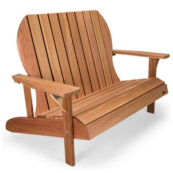 All Things Cedar LS48 Adirondack Cedar Garden Love Seat - 54L x 38W x 38H