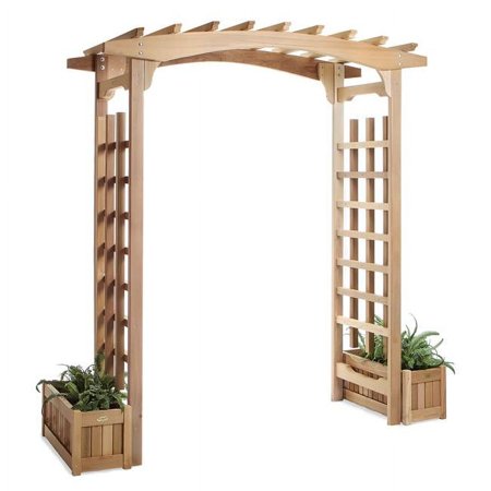 All Things Cedar PA96-Set Pagoda with Planter Boxes