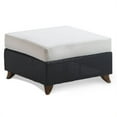thumbnail image 1 of All Things Cedar PR25-W Rattan Deep Seating Ottoman & Cushion, White, 1 of 1