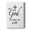 thumbnail image 1 of All Things Possible Gold Premium Gallery Wrapped Canvas - Ready to Hang, 1 of 9