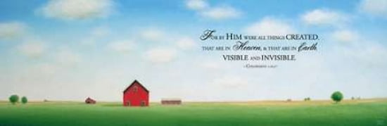 All Things Were Created Canvas Art - Sharon France (12 x 36)